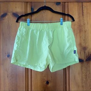 Patagonia Neon Yellow Shorts
